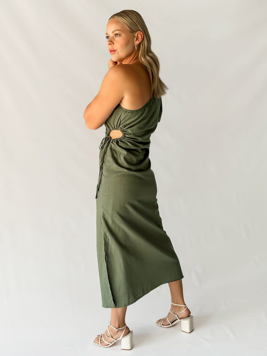 HARRIET DRESS - KHAKI