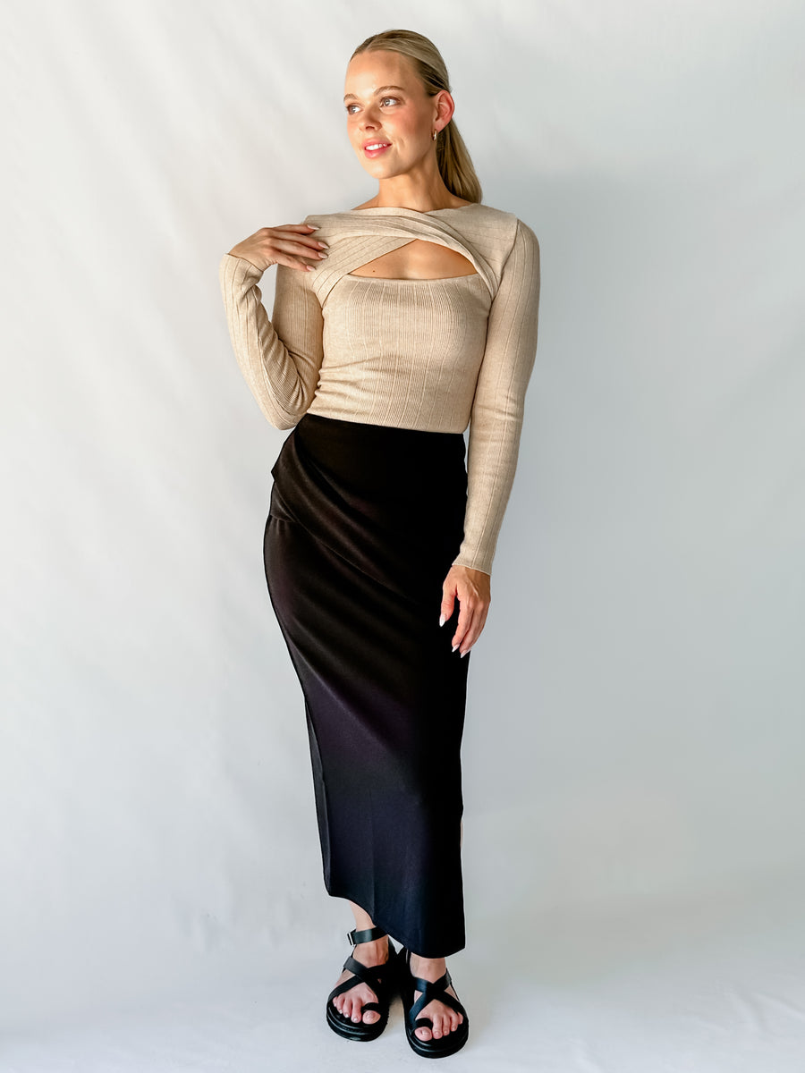 NICKI KNIT - BEIGE