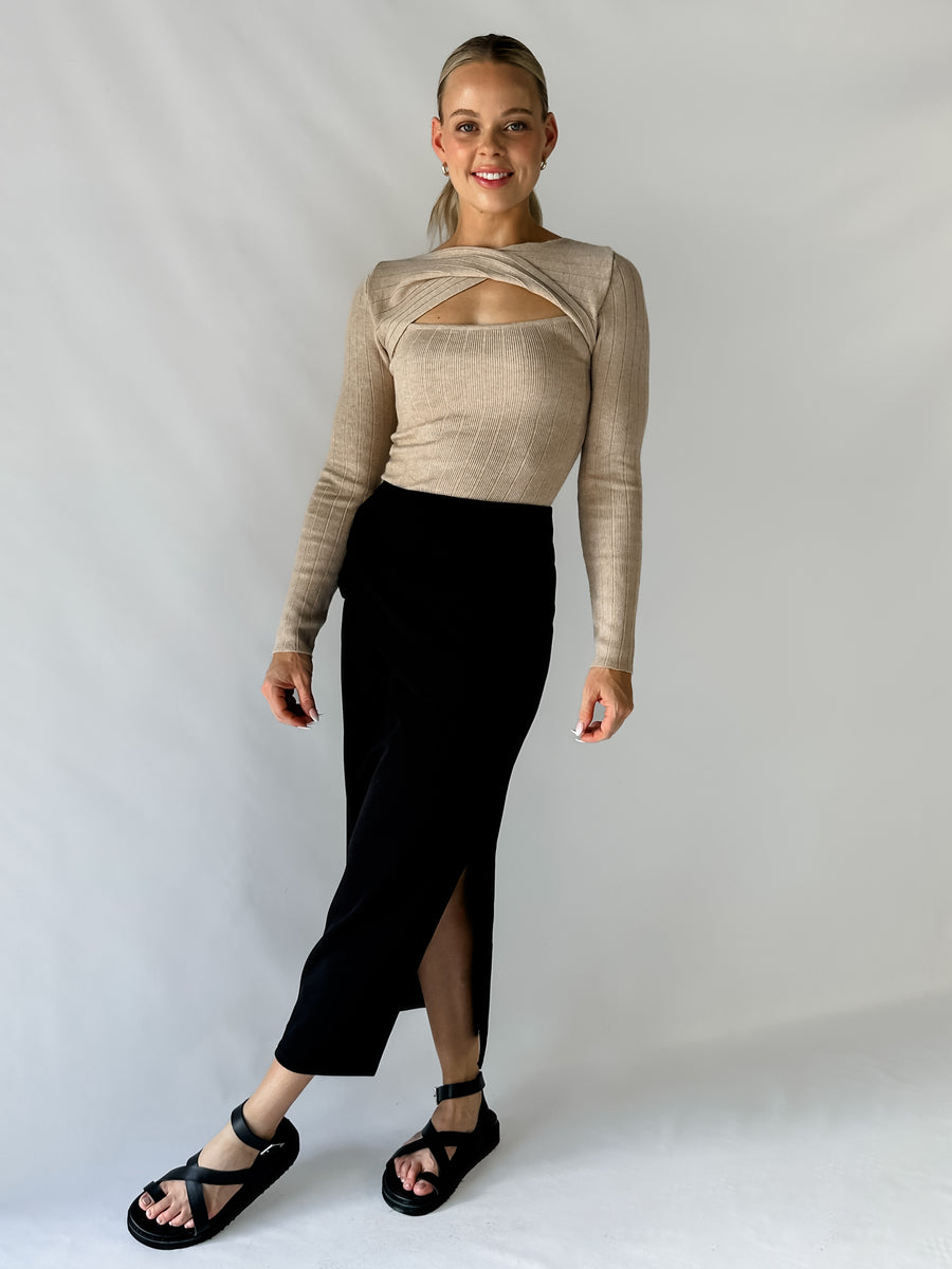 NICKI KNIT - BEIGE