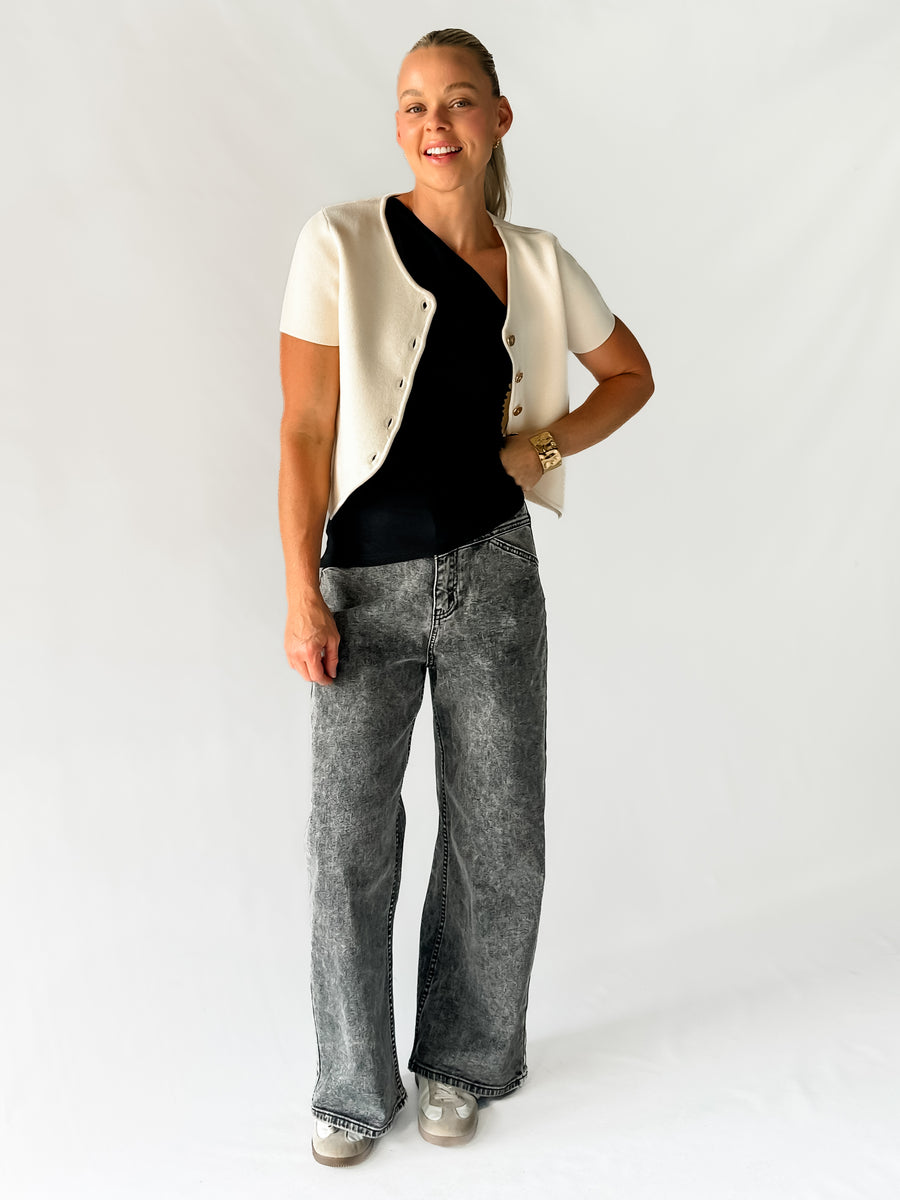 MALIKA TOP - BLACK