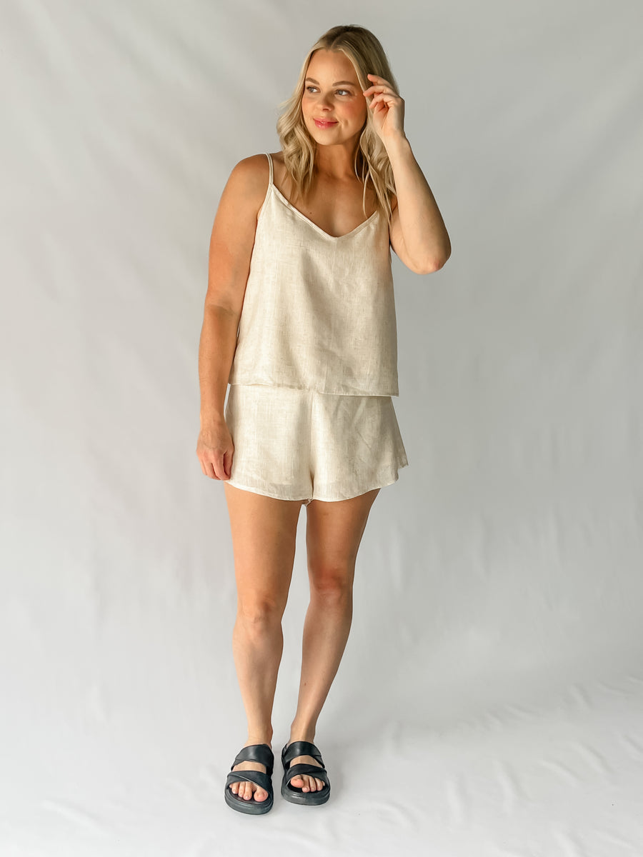 ELOISE CAMI TOP - NATURAL