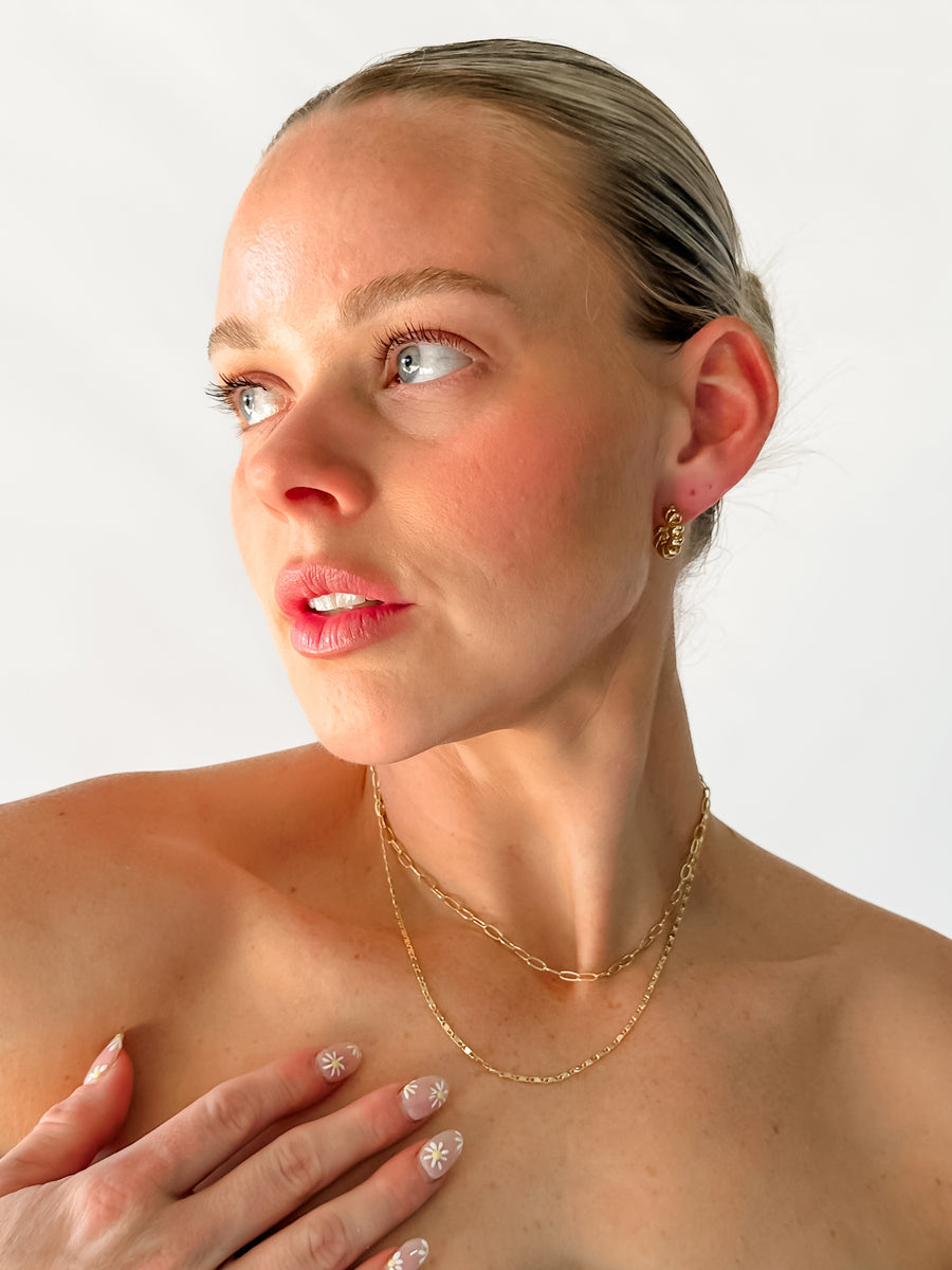 FINE LAYERED NECKLACE SET - GOLD