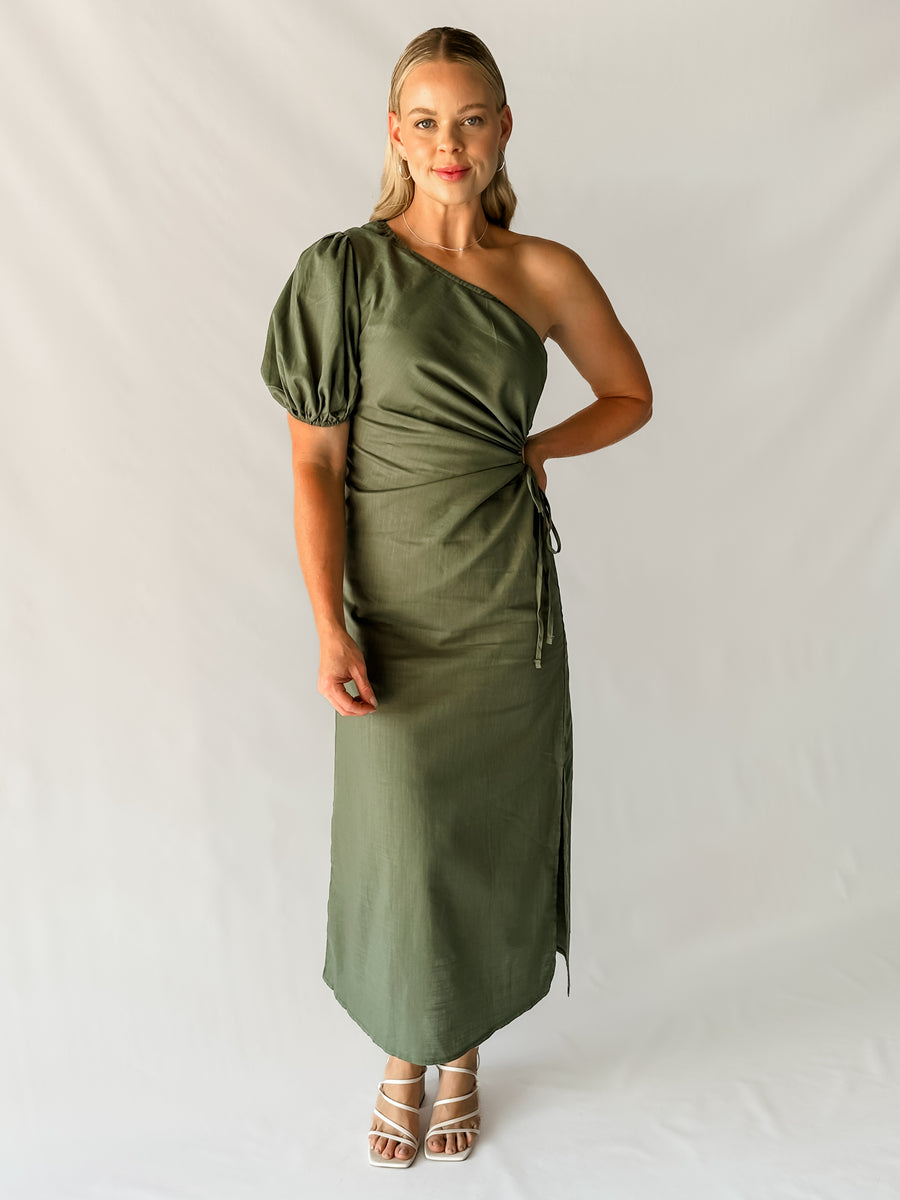 HARRIET DRESS - KHAKI