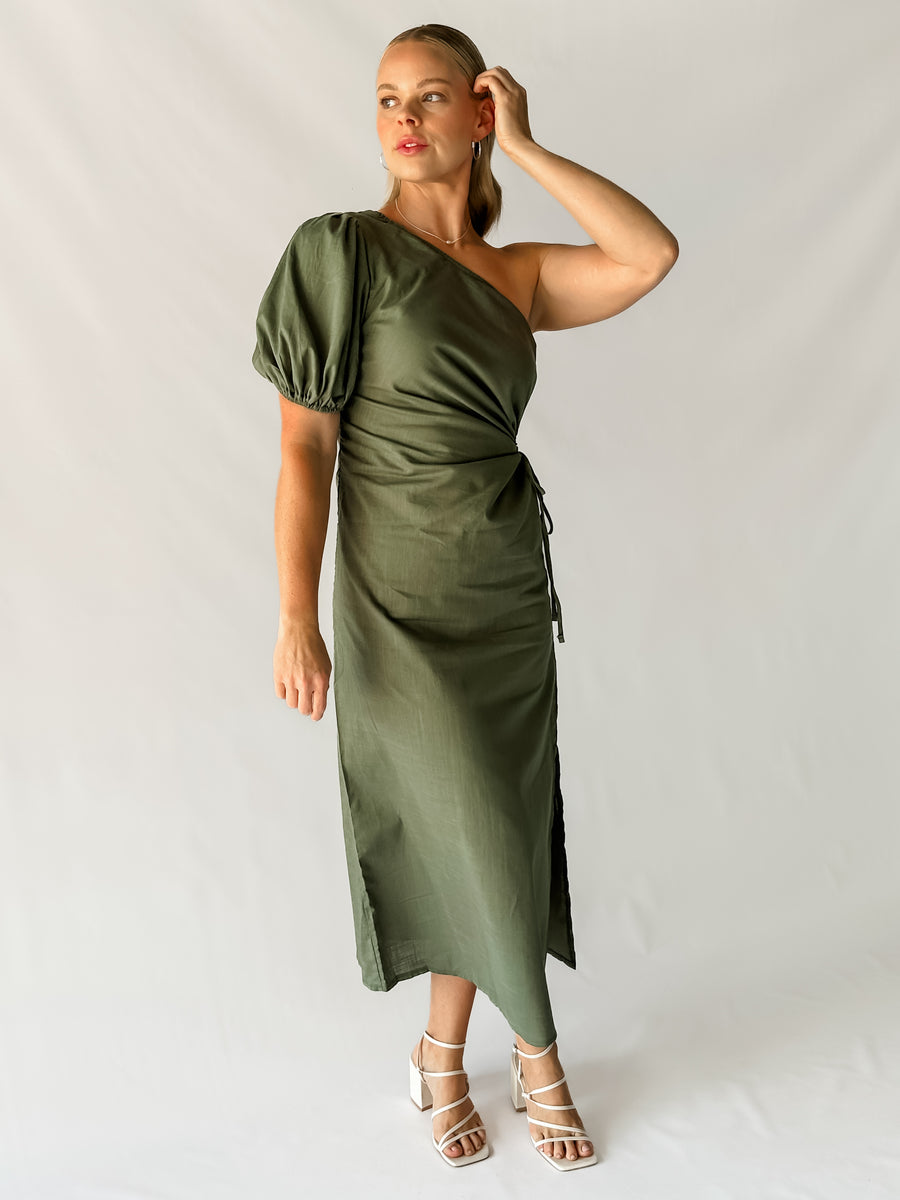 HARRIET DRESS - KHAKI
