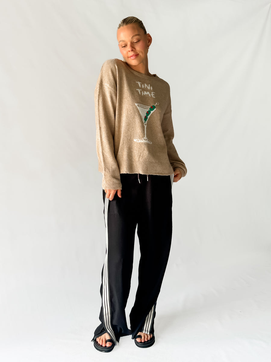 TINI TIME PULLOVER - BEIGE