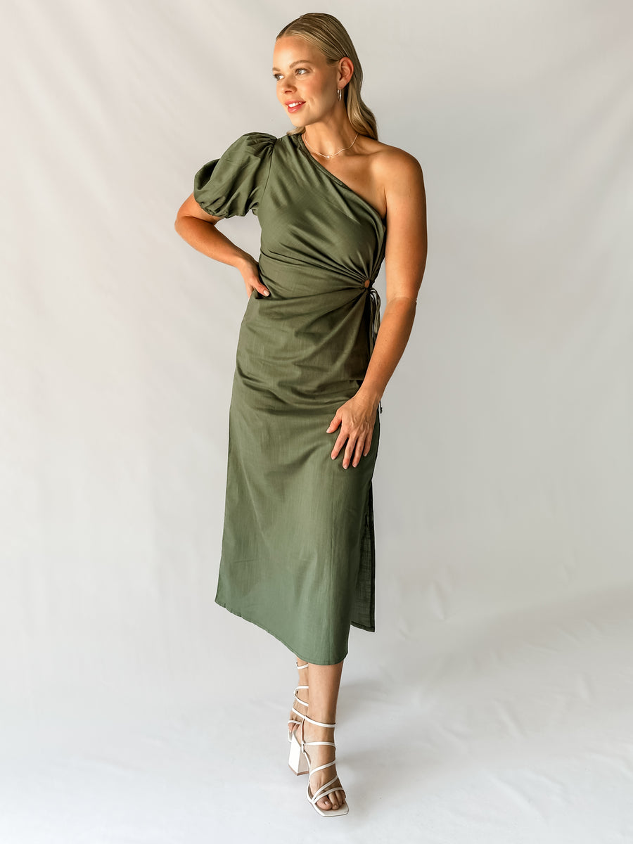 HARRIET DRESS - KHAKI