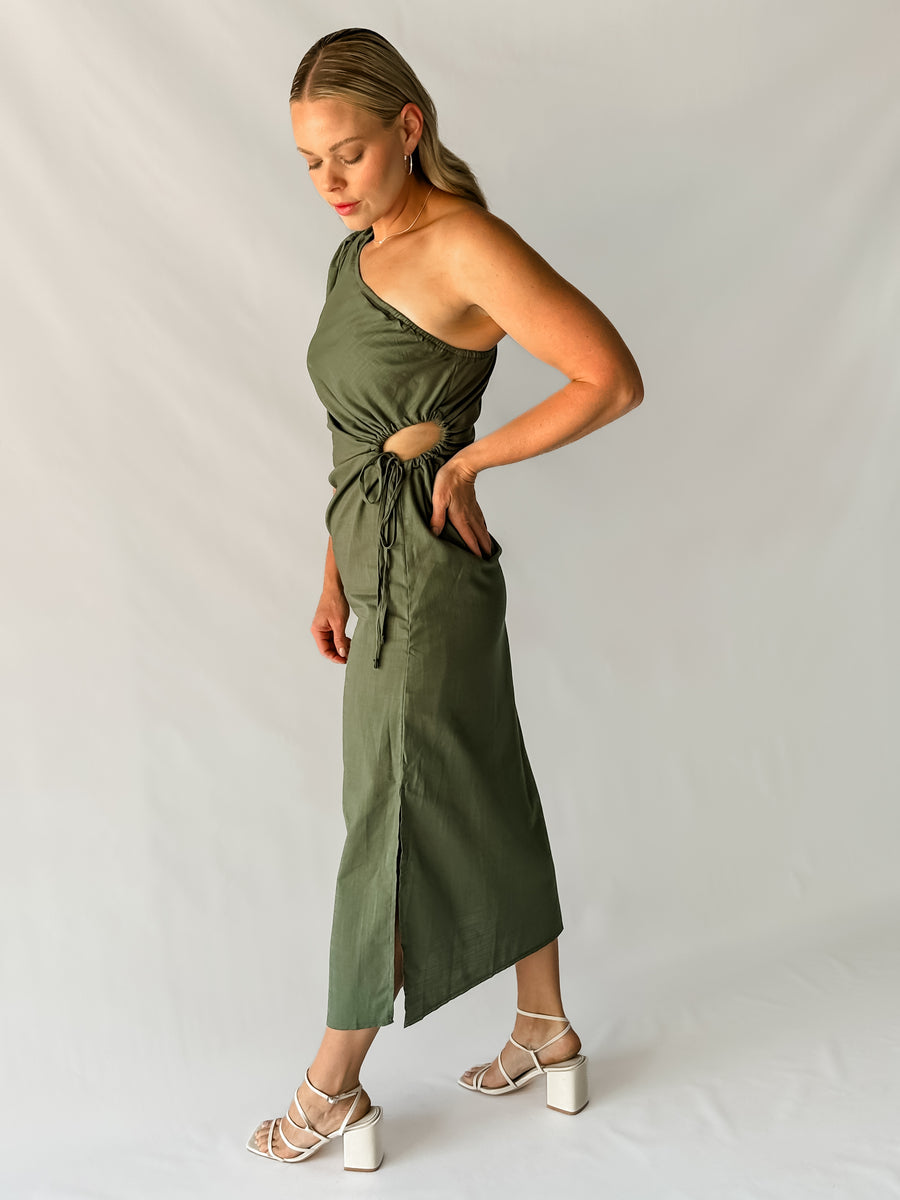 HARRIET DRESS - KHAKI