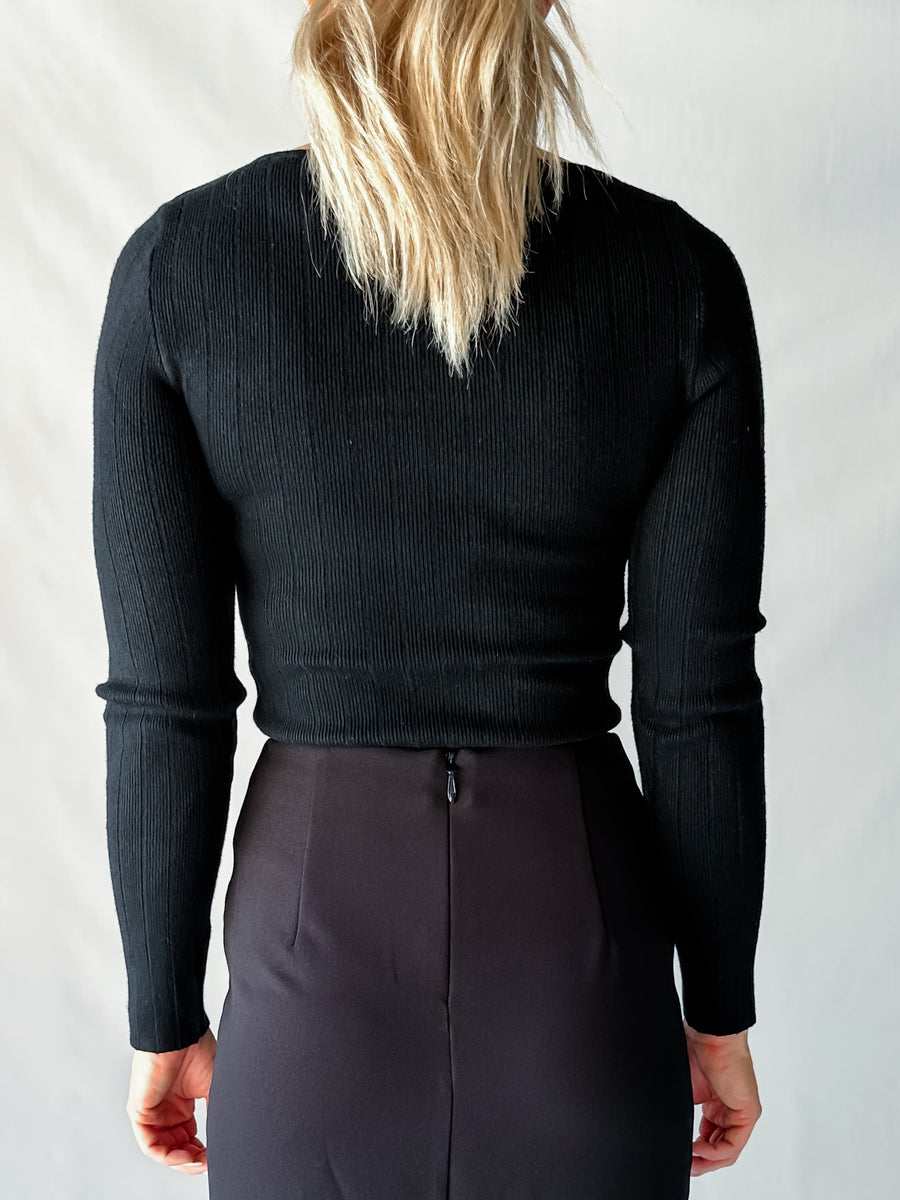 NICKI KNIT - BLACK
