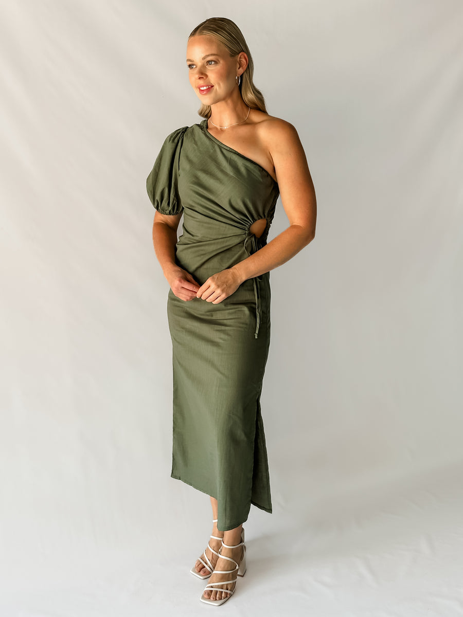 HARRIET DRESS - KHAKI