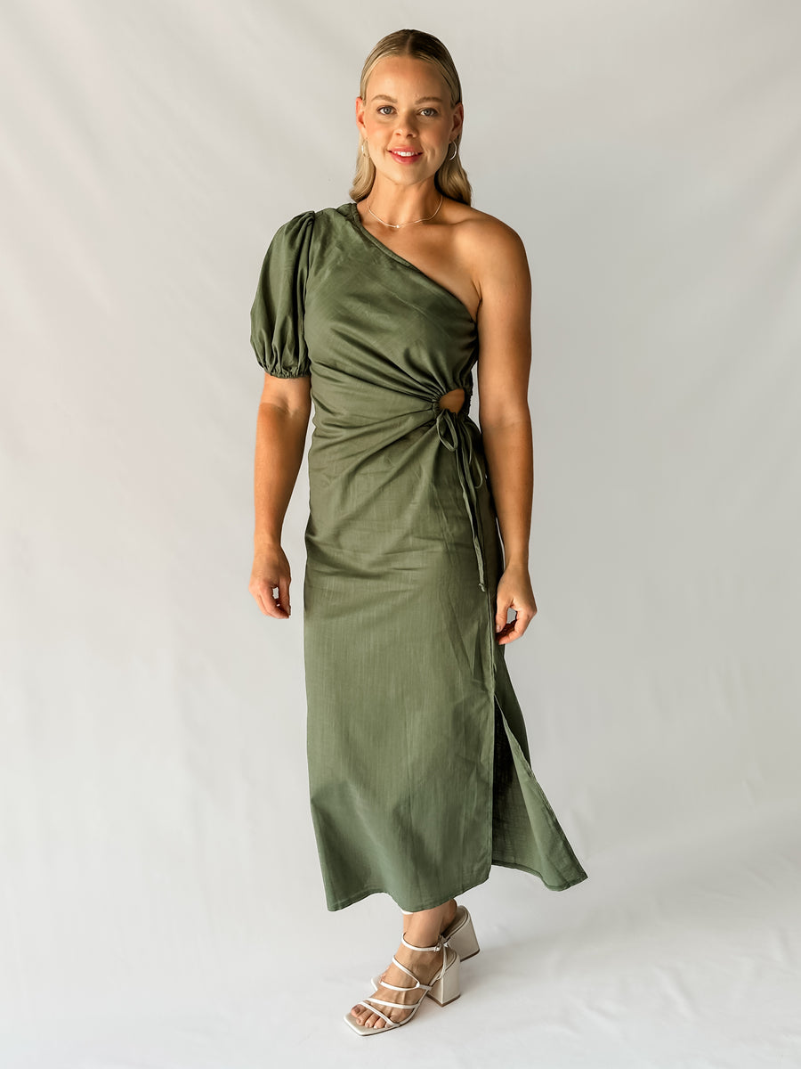 HARRIET DRESS - KHAKI