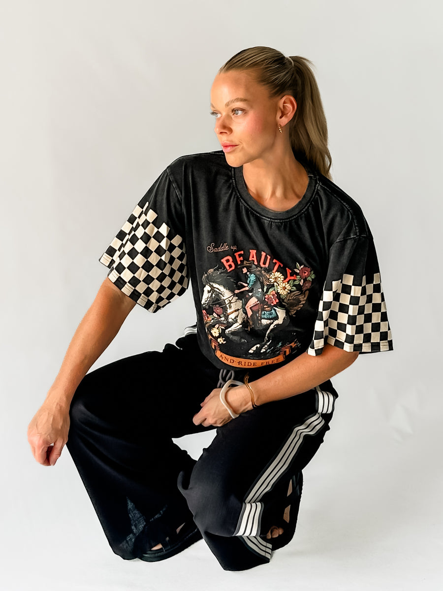 SADDLE UP BEAUTY TEE