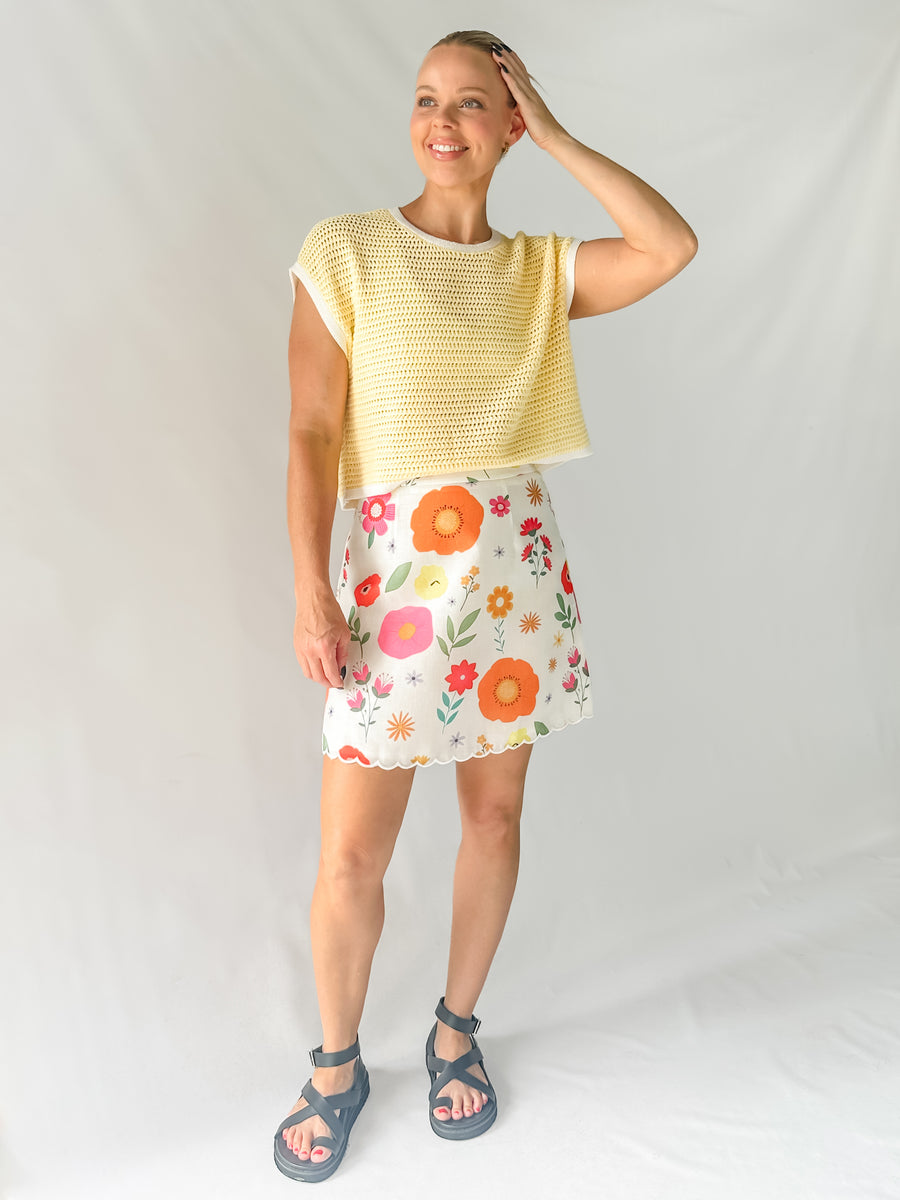 SUNLIT CHARM TOP - YELLOW