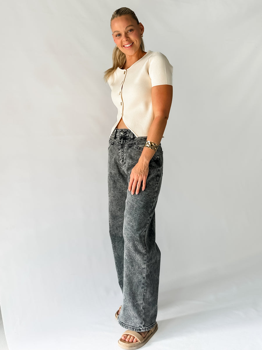 HUNTER KNITTED TOP - CREAM