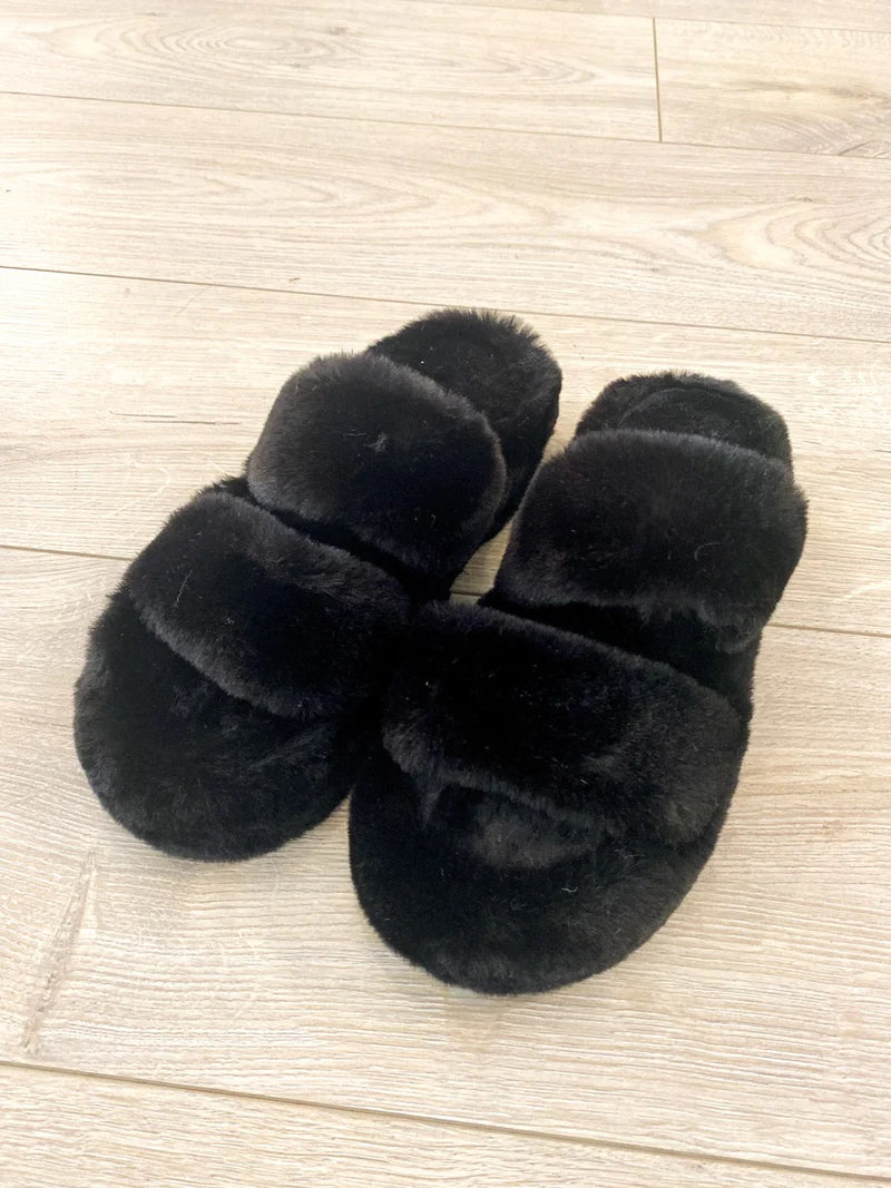 MAXINE FLUFFY PLATFORM SLIPPER