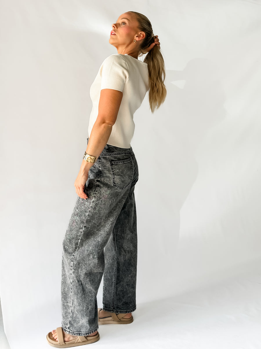 ADELAIDE JEANS - BLACK WASH