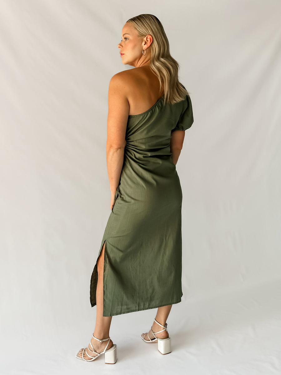 HARRIET DRESS - KHAKI