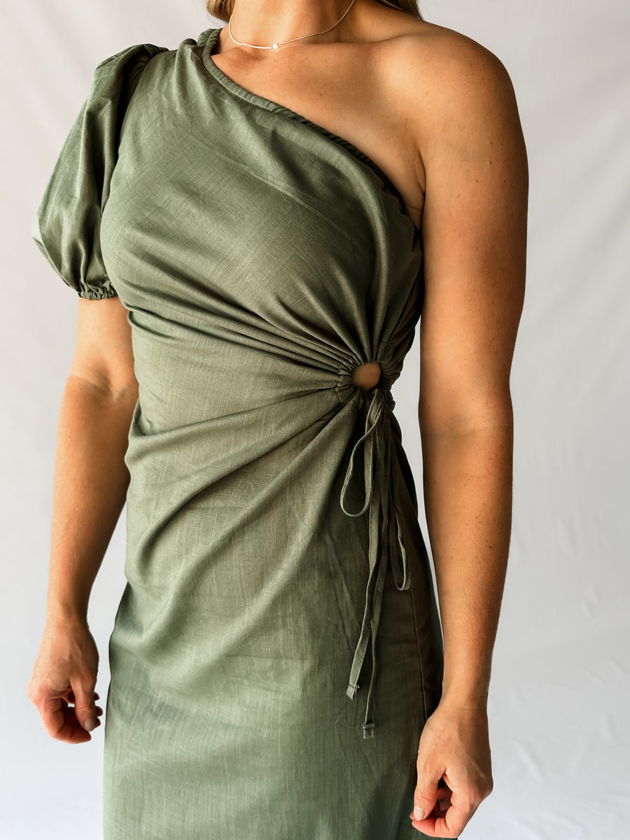 HARRIET DRESS - KHAKI