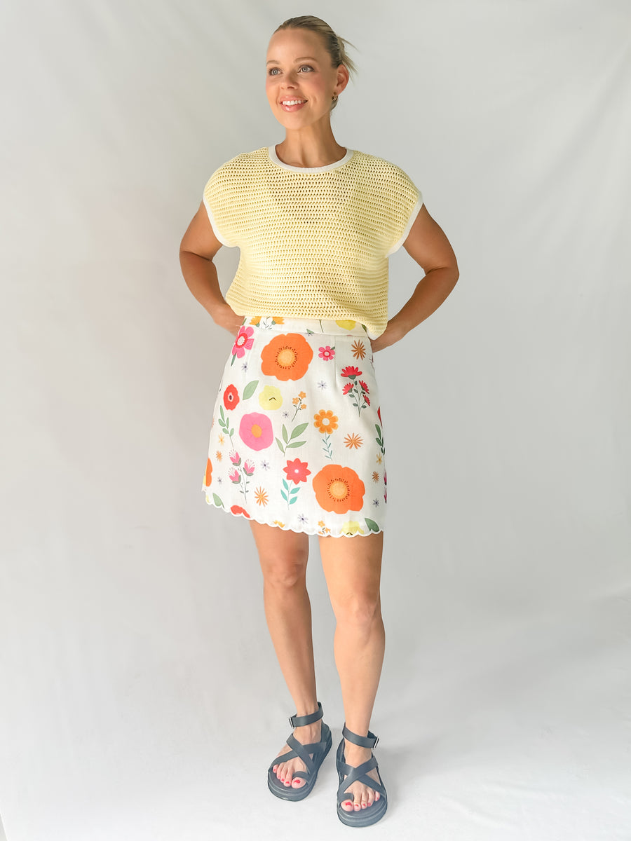 SUNLIT CHARM TOP - YELLOW