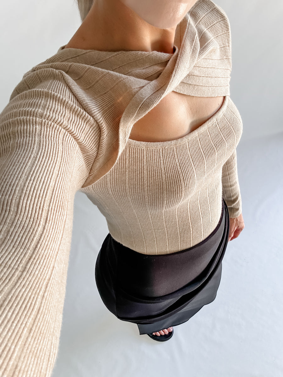 NICKI KNIT - BEIGE
