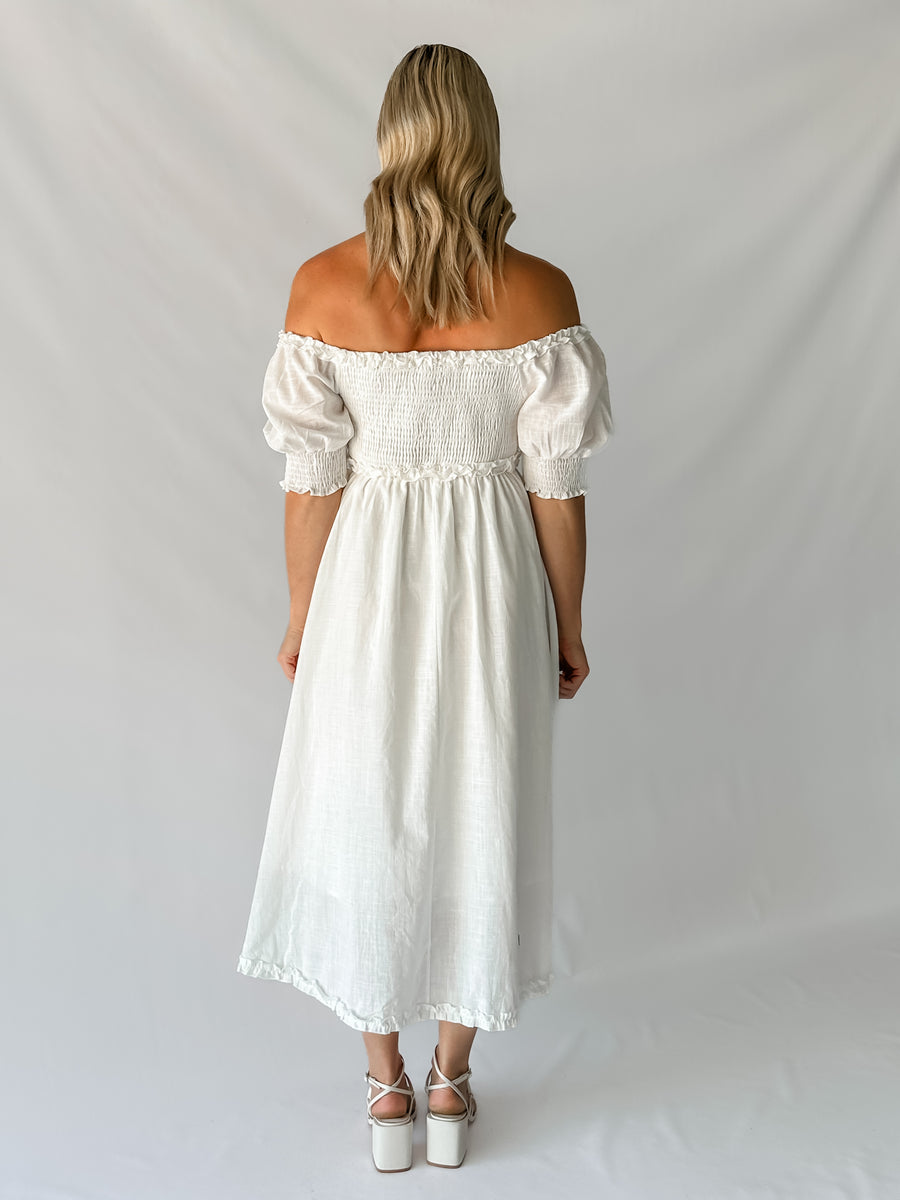 ELODIE DRESS - WHITE