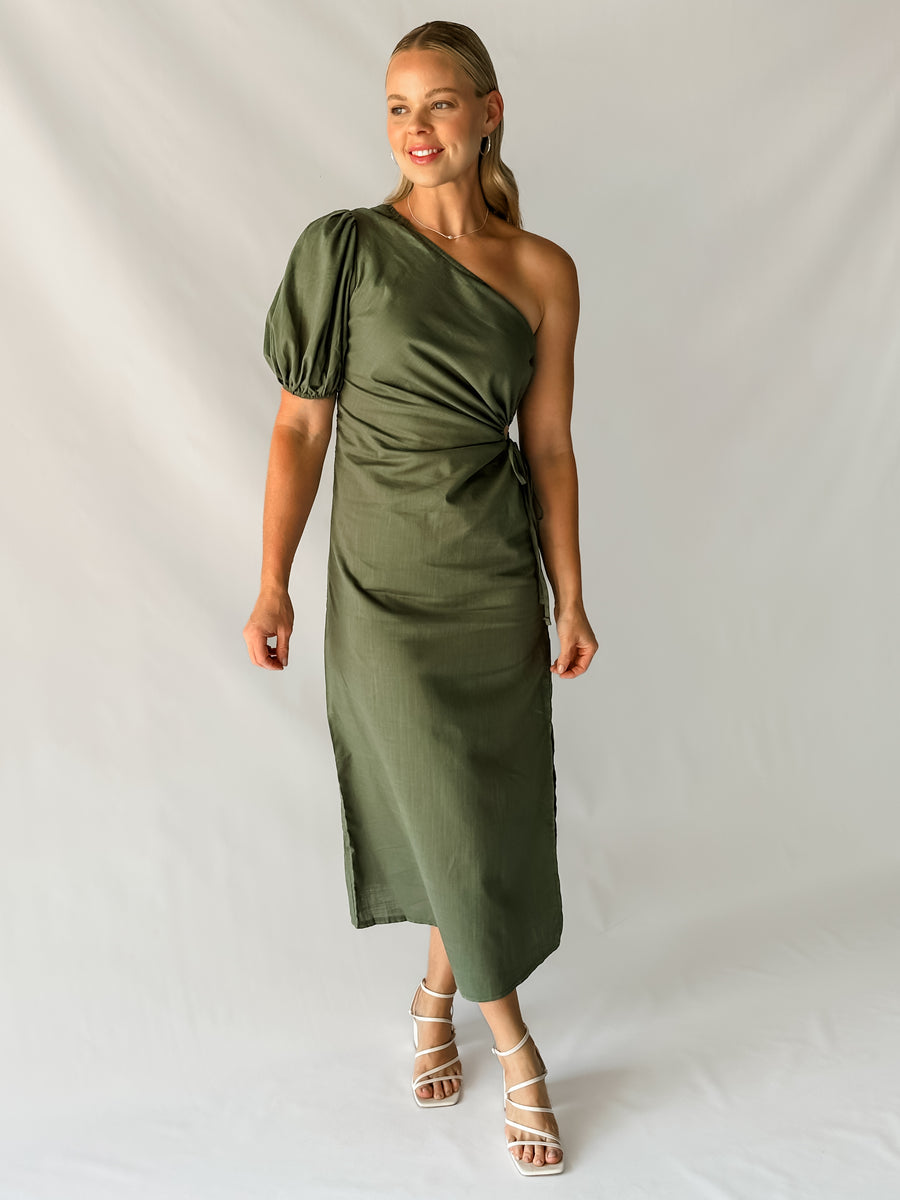 HARRIET DRESS - KHAKI