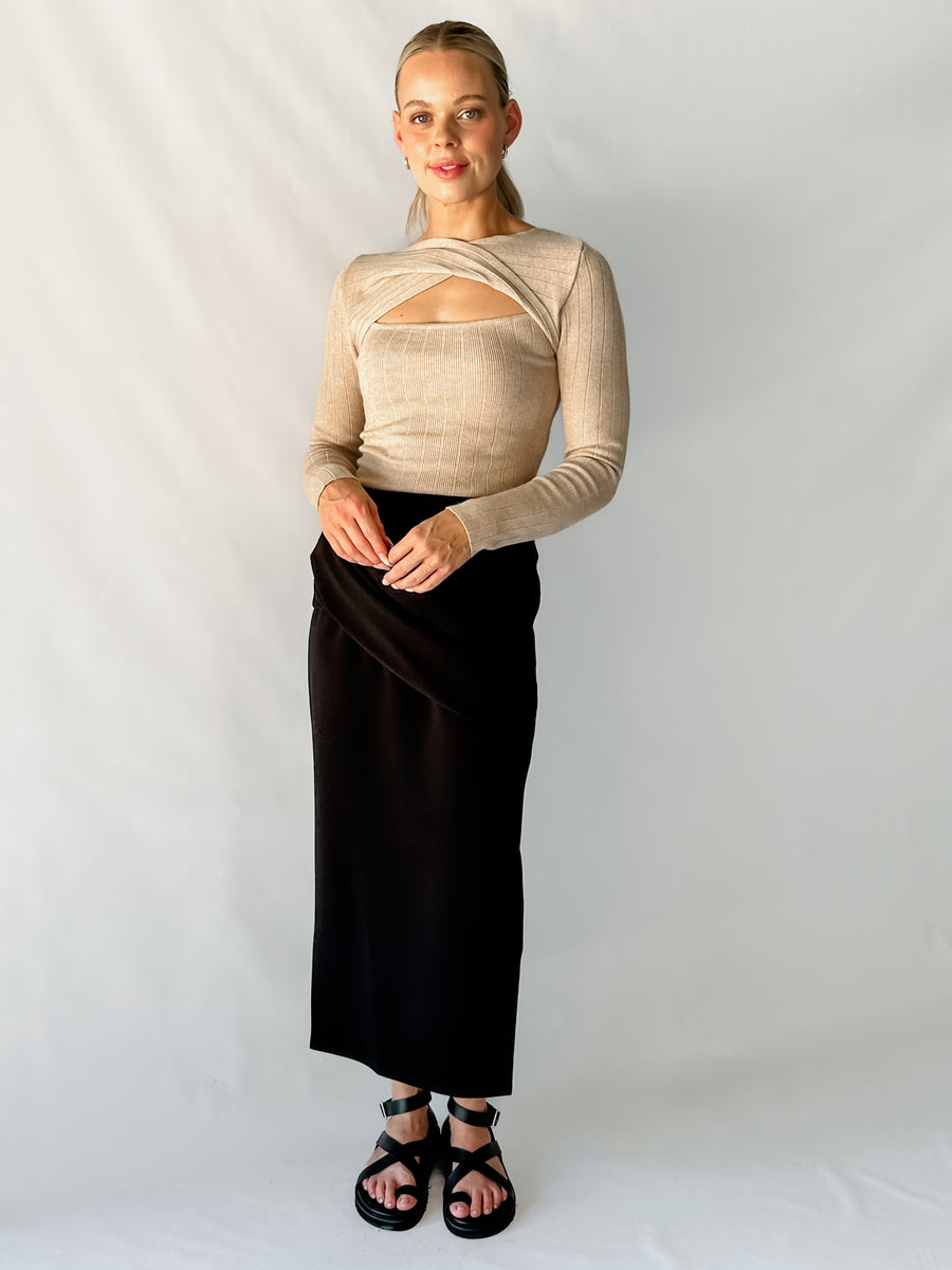 NICKI KNIT - BEIGE