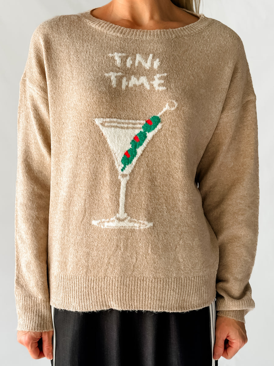 TINI TIME PULLOVER - BEIGE