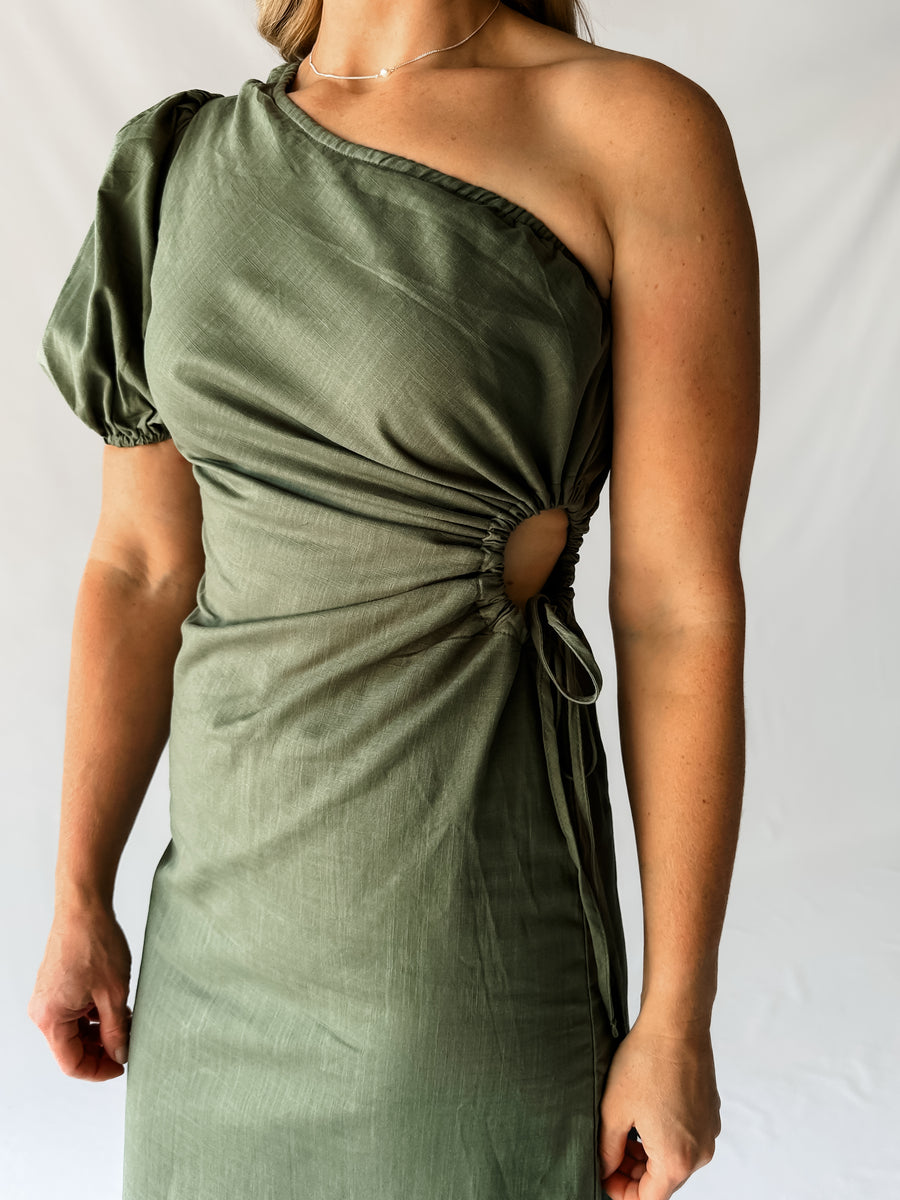 HARRIET DRESS - KHAKI