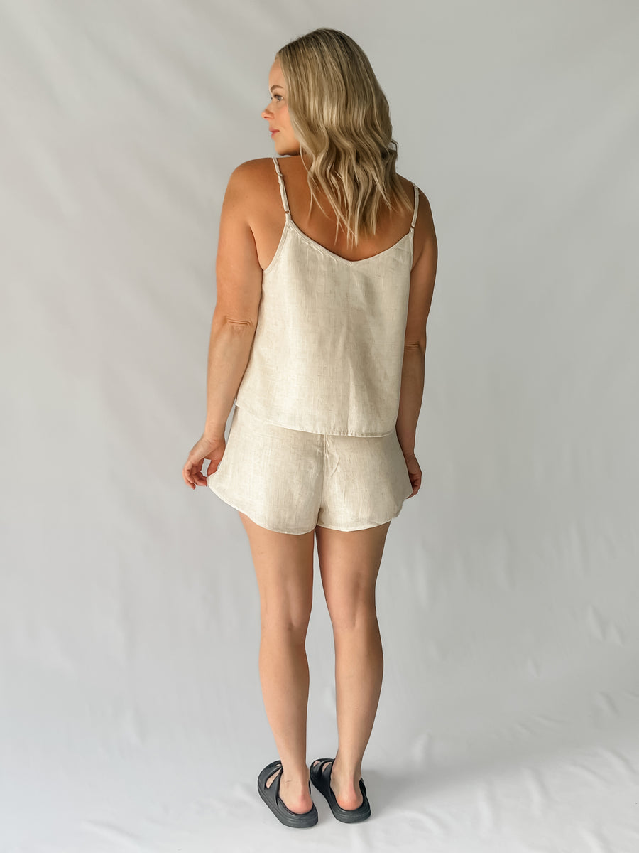 ELOISE CAMI TOP - NATURAL