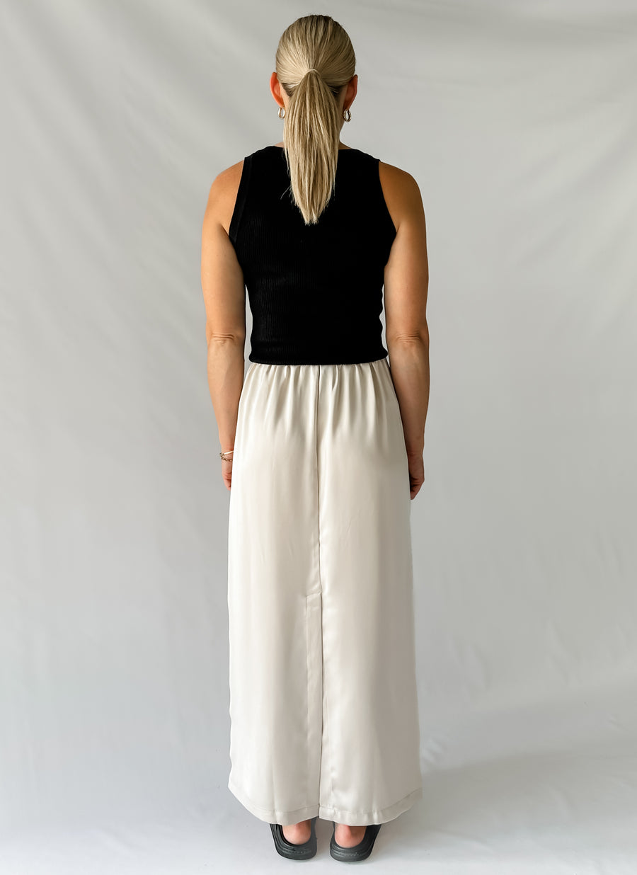 PIPER SLIP SKIRT - CHAMPAGNE