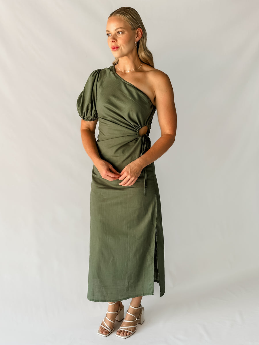 HARRIET DRESS - KHAKI