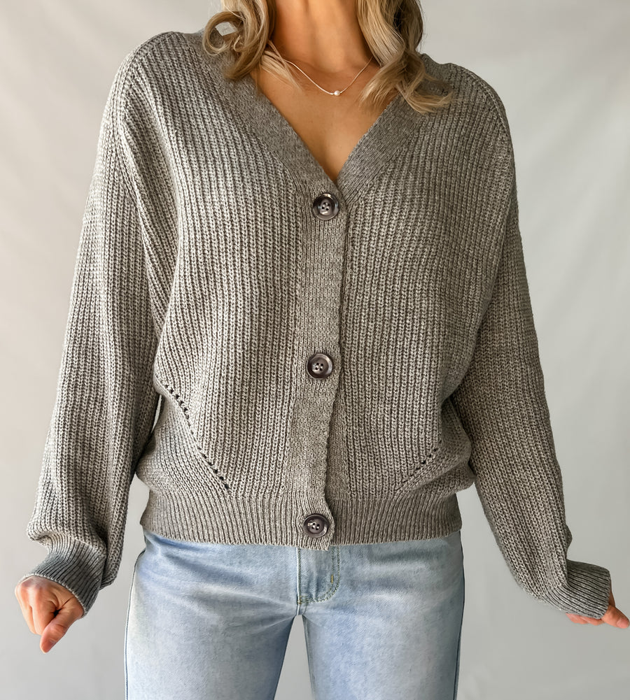 COLBIE CARDIGAN - GREY