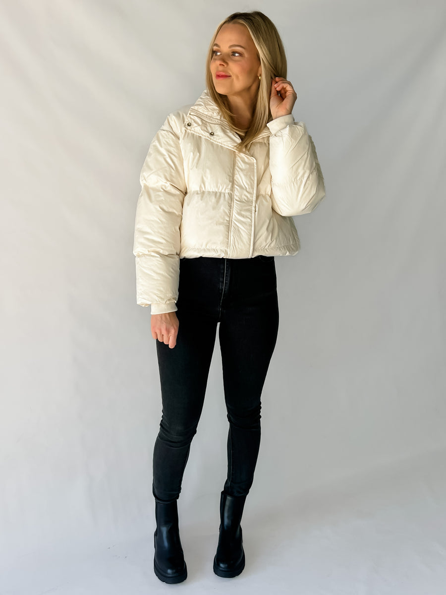 JENNY PUFFER JACKET - CREAM