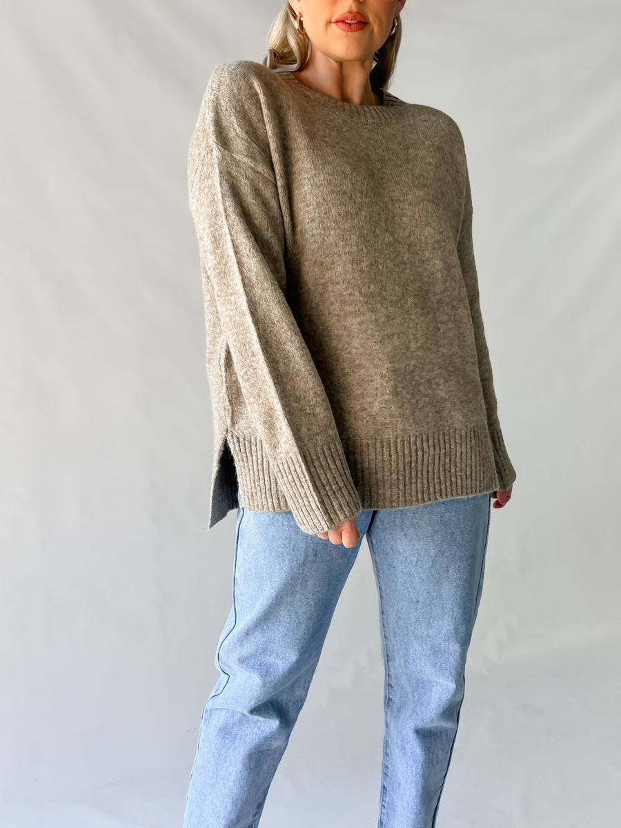 EZRA SWEATER - MOCHA