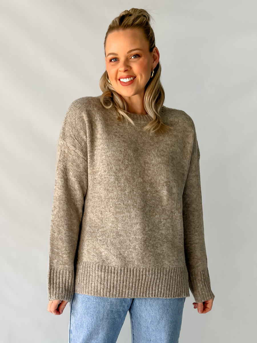 EZRA SWEATER - MOCHA