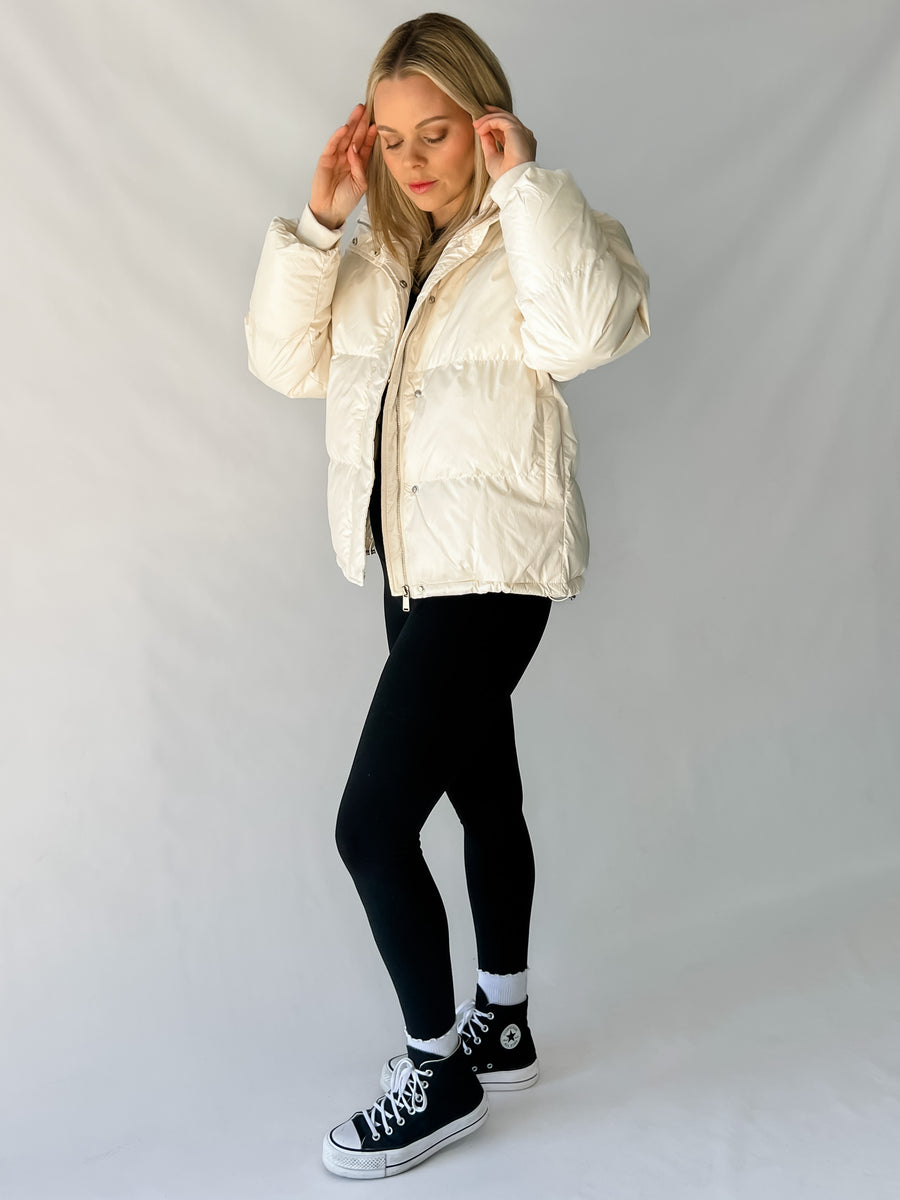 JENNY PUFFER JACKET - CREAM