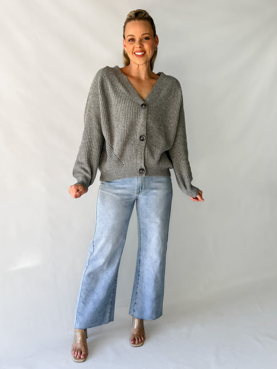 COLBIE CARDIGAN - GREY