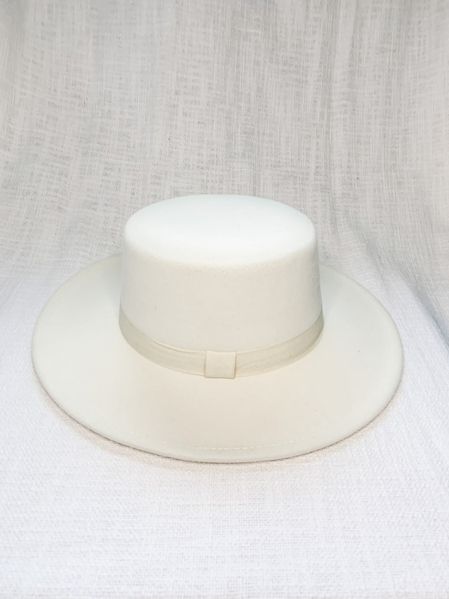 JUNIPER FEDORA - WHITE/CREAM