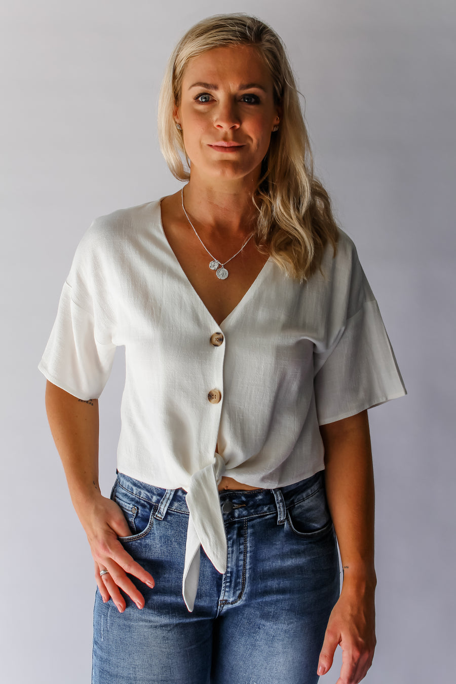 XZAVIER TOP - WHITE