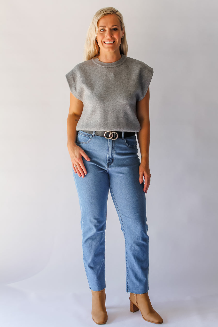 BOWIE TOP - GREY