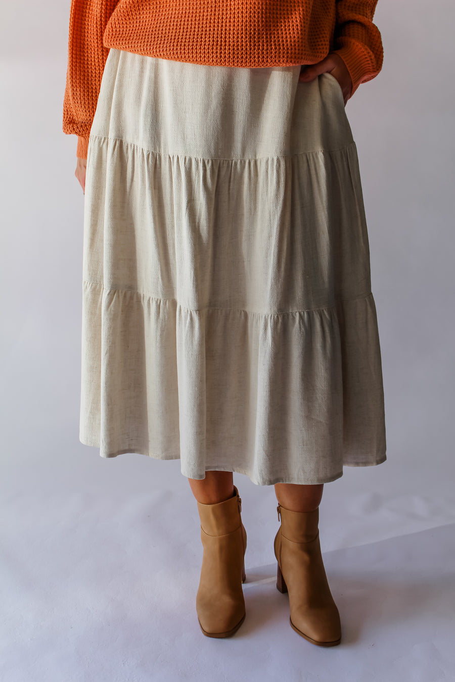 TUSCAN SKIRT - BEIGE