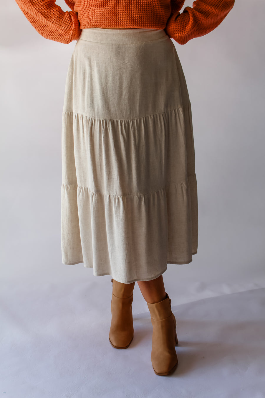 TUSCAN SKIRT - BEIGE