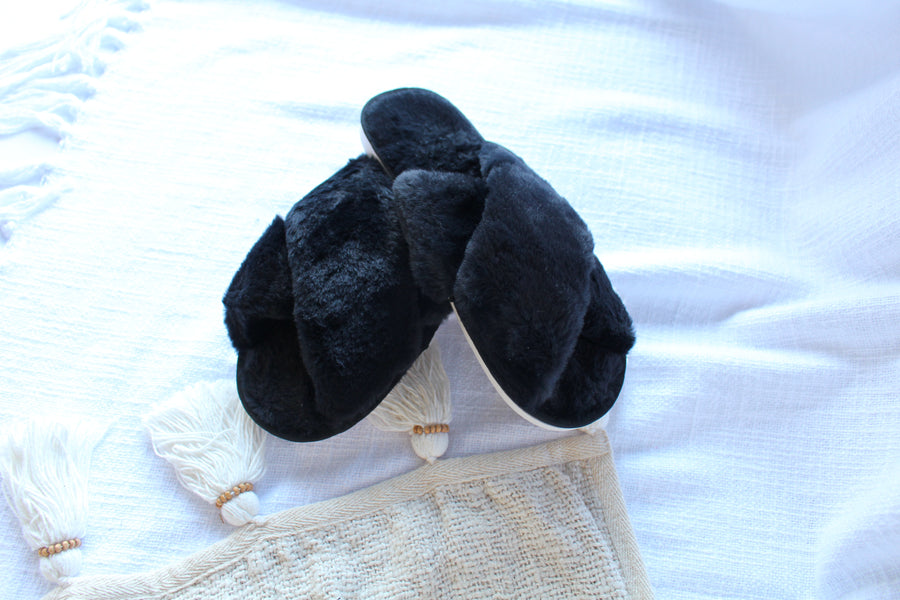 ALASKA SLIPPER - BLACK