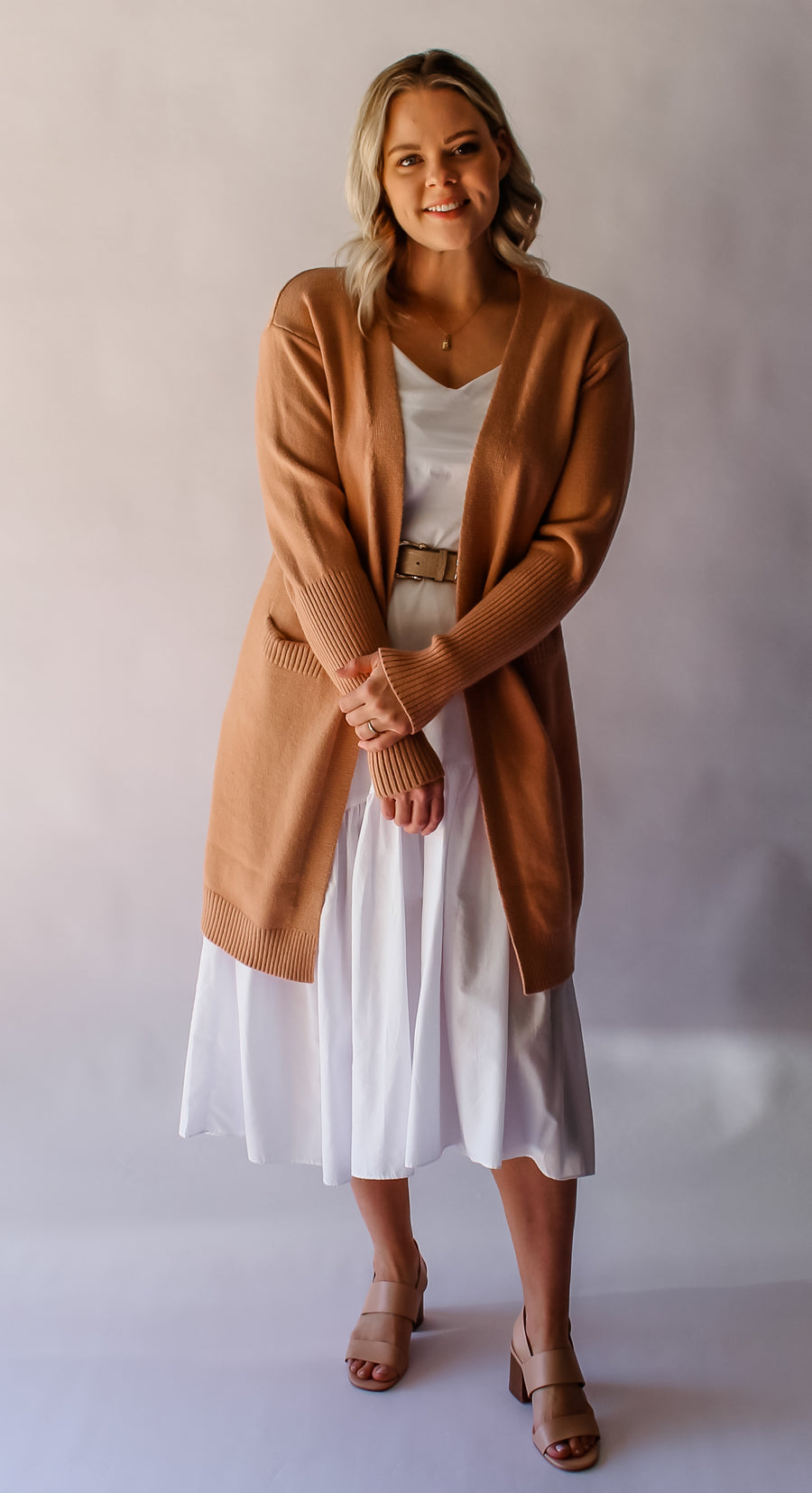 FREYA CARDIGAN - SALMON