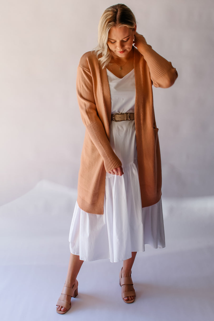 FREYA CARDIGAN - SALMON