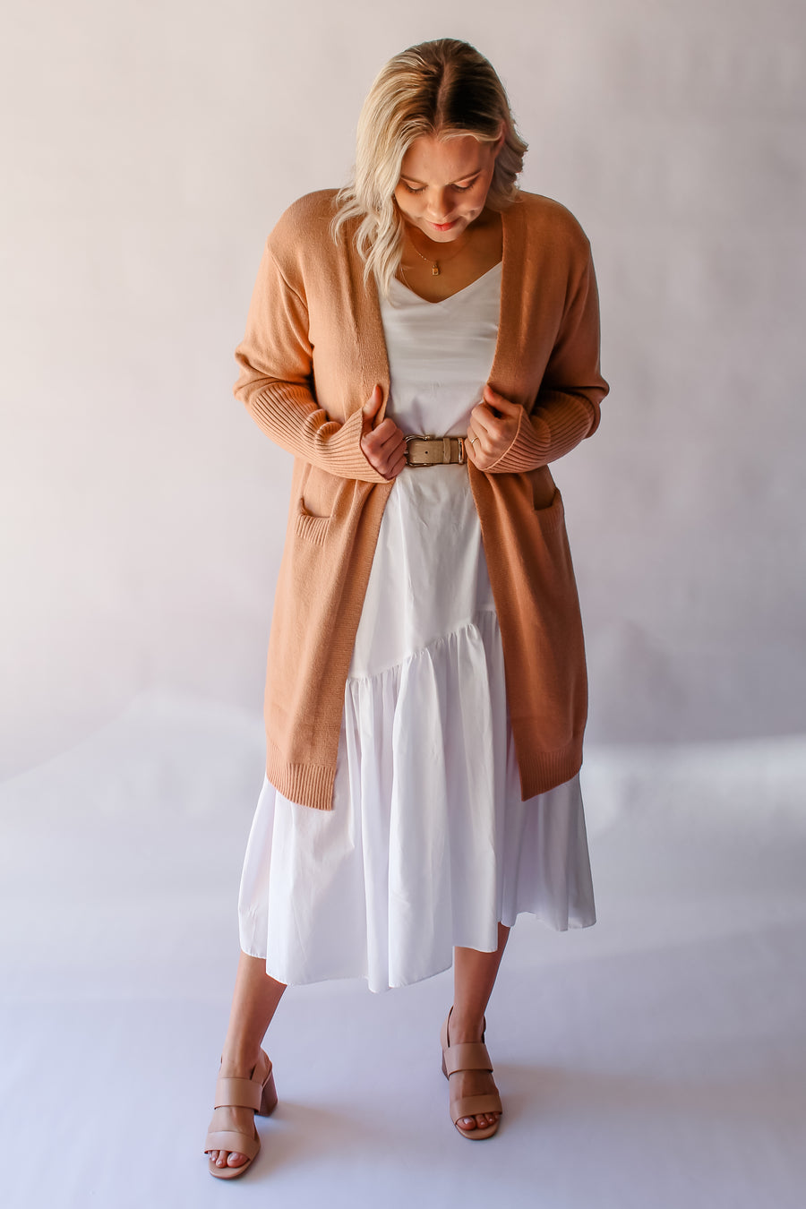 FREYA CARDIGAN - SALMON