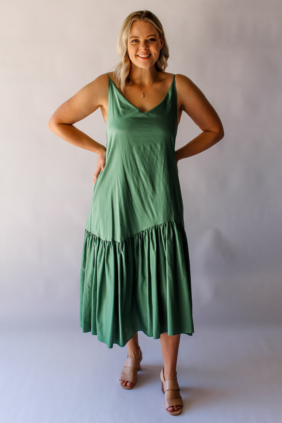 MOLLY DRESS - SAGE