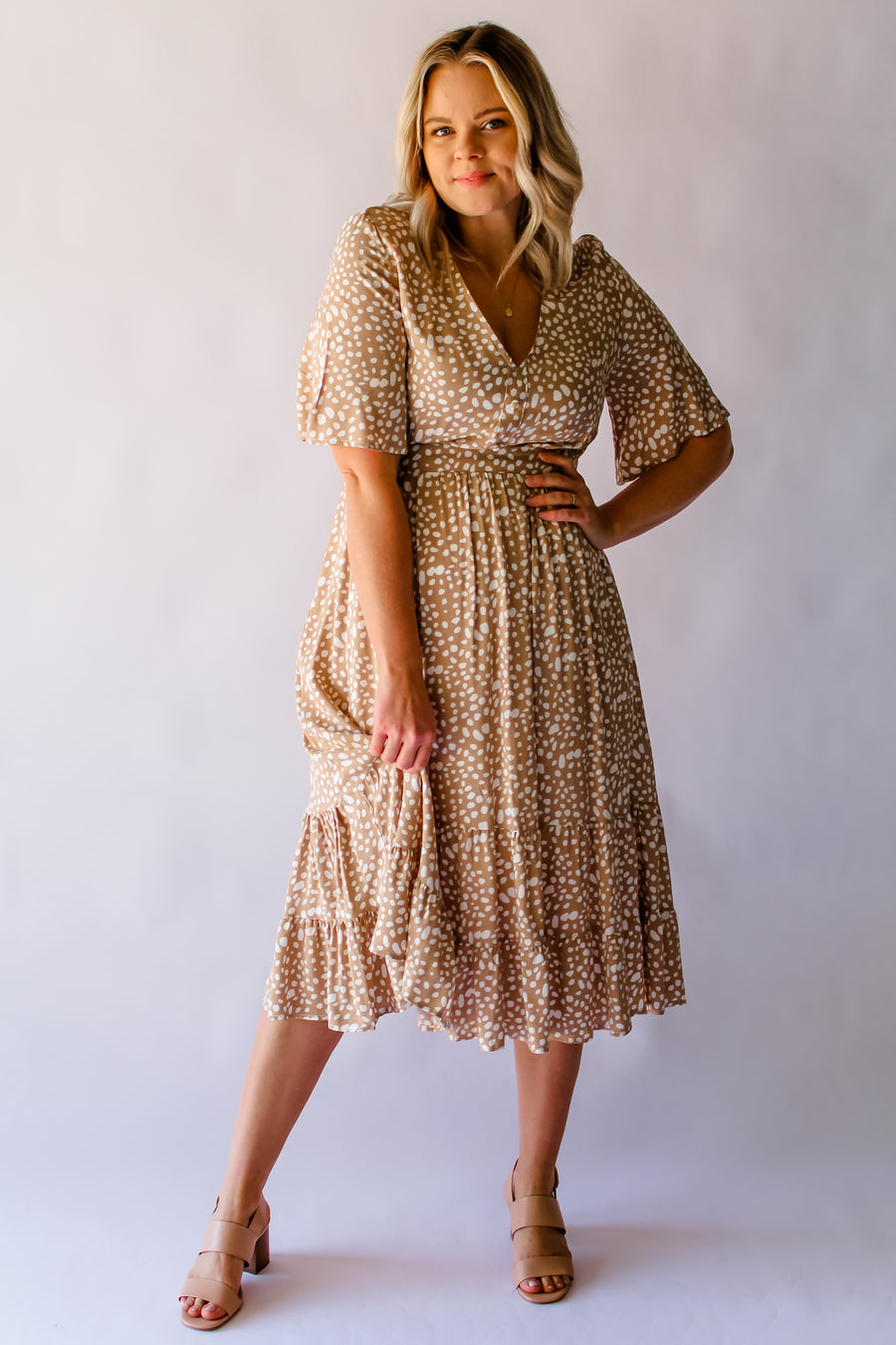 WINSLET DRESS - OATMEAL
