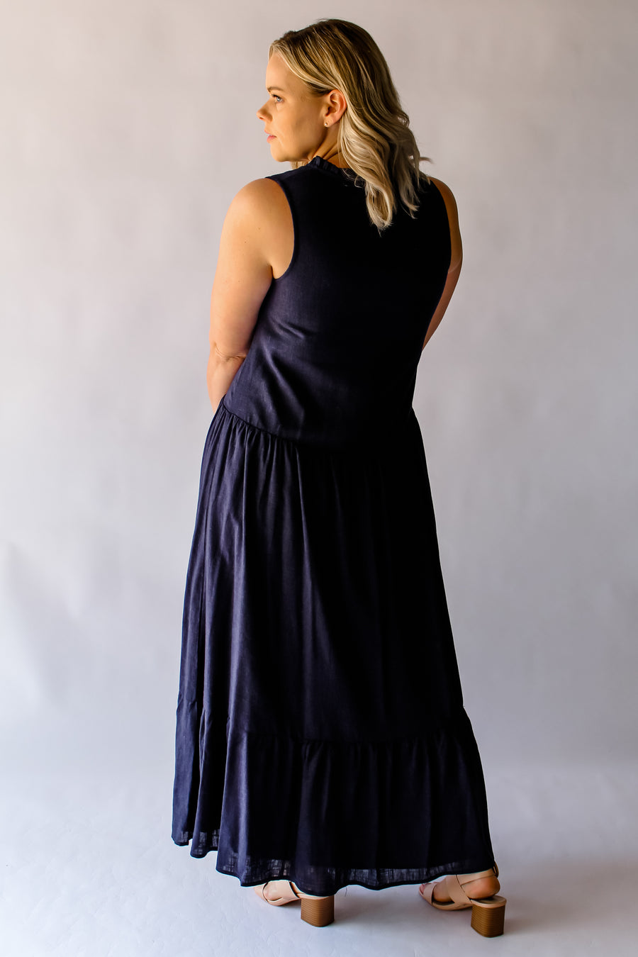 AIRLIE DRESS - NAVY