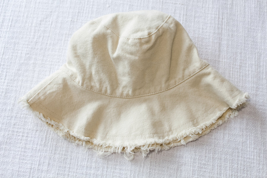 DREW BUCKET HAT - CREAM